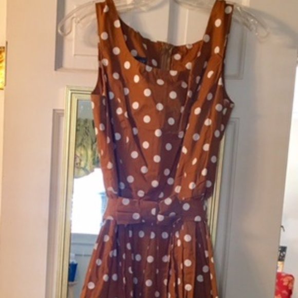 Lands' End Women's Polka Dot Sundress - Size 8 - Picture 1 of 2